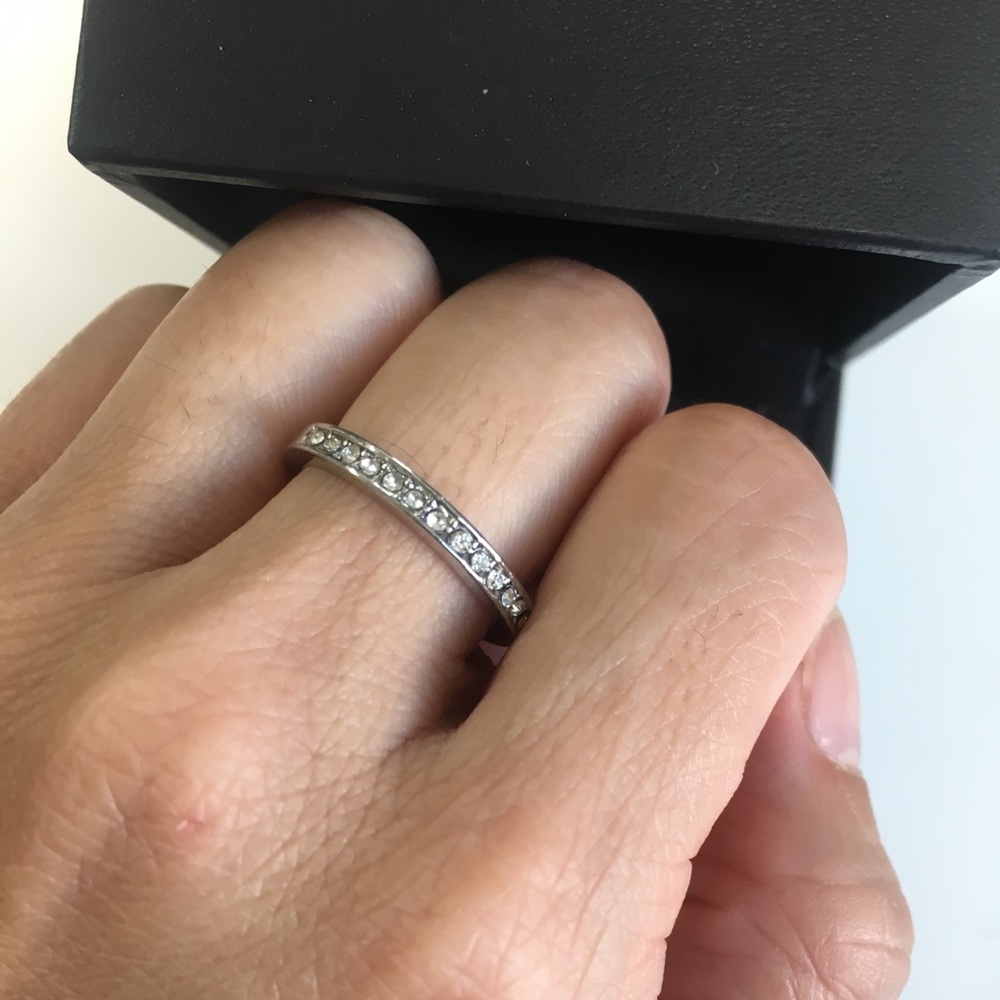 Japanese full eternity CZ ring